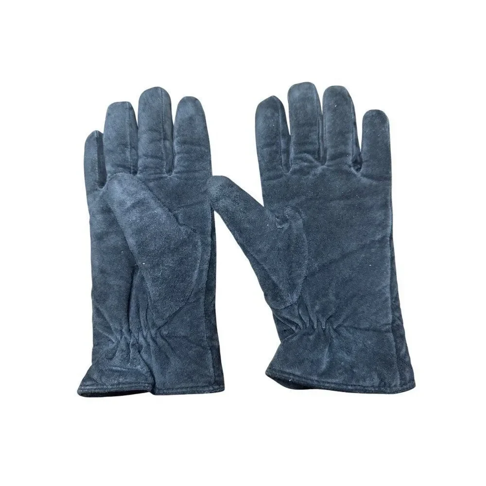 Vintage Black Leather DuPont Thermolite Micro Insulated Gloves Sz‎ Medium